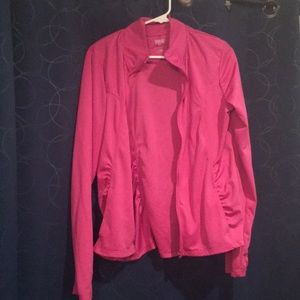 XL lightweight pink workout zip up